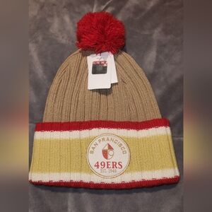 San Francisco 49ers Knit Beanie with Pom